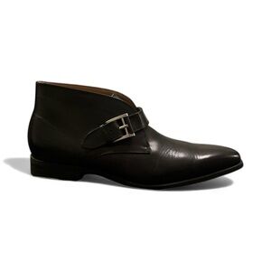 Elegant Black Leather Chukka Boots